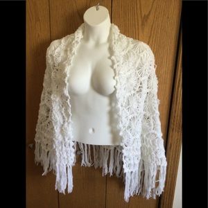 Vintage handmade shawl by Glentey. Excellent condition!